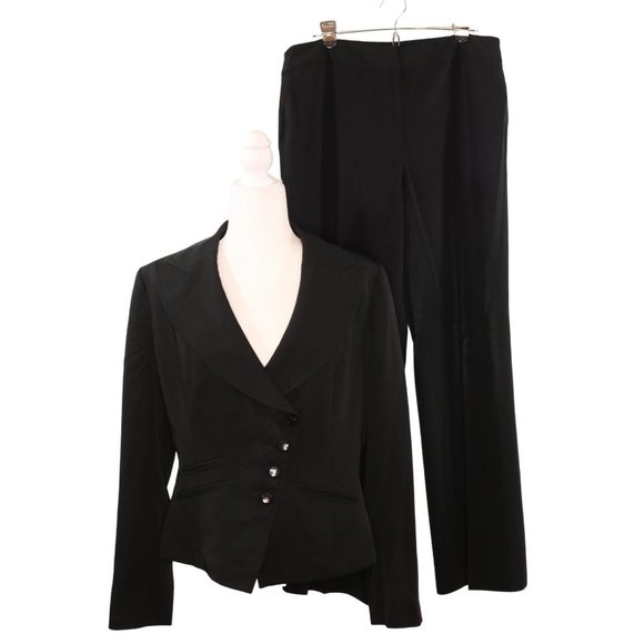 Nine West Suit Set Black Blazer Pants 